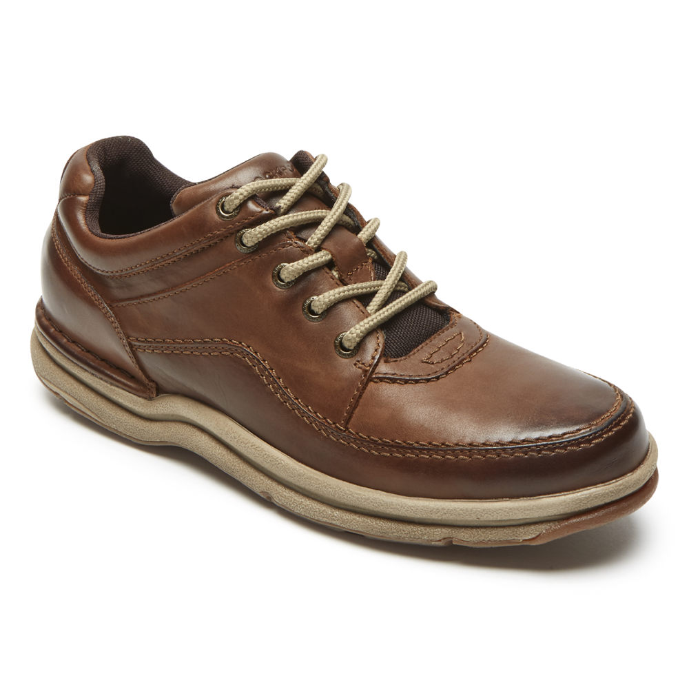 Rockport Joggesko Herre Brune - World Tour Classic Shoe - WQFE78041